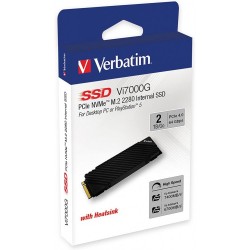 Verbatim Vi7000G NVMe SSD with Heatsink - 2TB