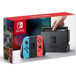 Nintendo Switch with Neon Blue and Neon Red Joy-Con 