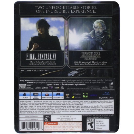 Final Fantasy XV Deluxe Edition - PlayStation 4