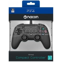 (NACON - Wired Compact Controller for PlayStation 4 - BLACK (PS4/PC