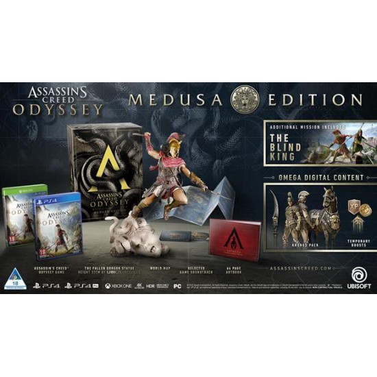 نسخه کالکتور ادیشن PS4 Assassins Creed Odyssey Medusa Edition