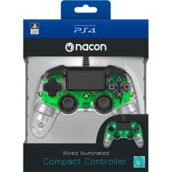 Wired compact controller for Playstation 4 LED Green NACON