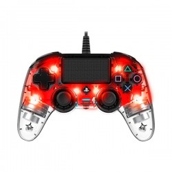 Wired compact controller for Playstation 4 LED RED NACON