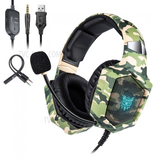 قیمت ONIKUMA K8 Gaming Headset Wired Headphone - Green