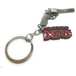 Jeval Rick Revolver Walking Dead Keychain Key Ring Holder 