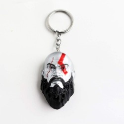 Key Chains - Game God of War 4 Keychain Kratos Face Mask  