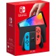 Nintendo Switch OLED Model with Neon Blue and Neon Red Joy-Con