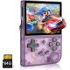 ANBERNIC RG35XX purple Crystal Handheld Game Console with 5000 Games