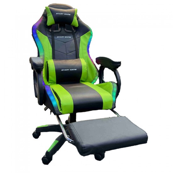 Start Game RGB Gaming Chair - Green