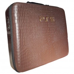 کیف ضد ضربه PS5 – سوسماری رنگ کرم سوخته